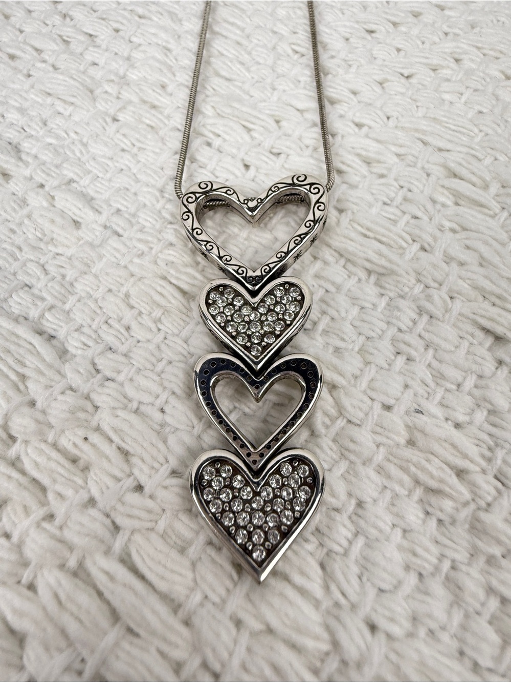 Brighton "Fall in Love" Necklace Silver Plated
